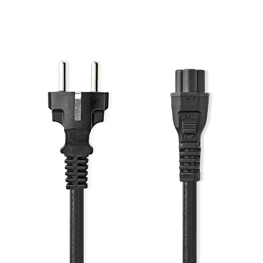 Nedis EU Power Cable Plug with earth contact male IEC-320-C5 Straight 5m Black