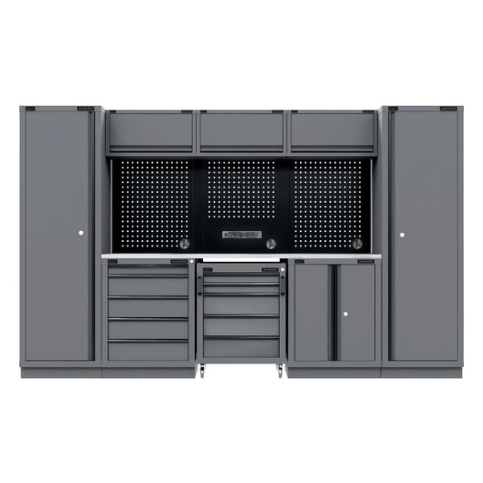 Sealey Superline Black Edition Storage System with Stainless Worktop 3.24m