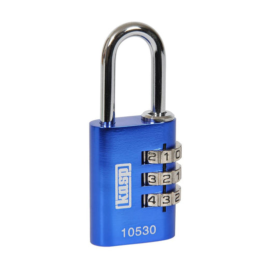 Kasp 105 Combi Padlock Blue 30mm K10530BLUD