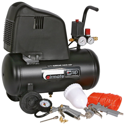 SIP Industrial 245/25 24ltr Direct Drive Compressor