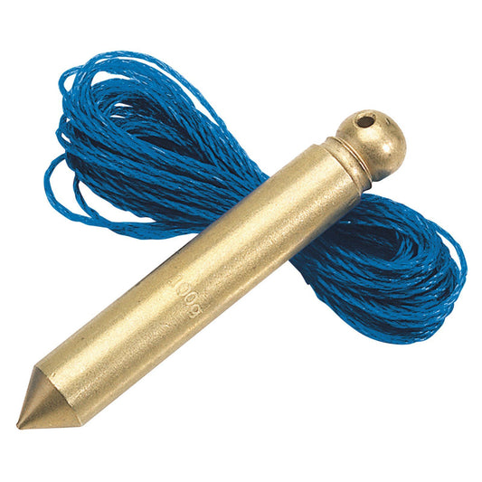 Draper Expert 100G Brass Plumb Bob with 5m Nylon Line Professional Tool 60698