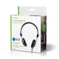 Nedis Wired Headphones 1.1m Round Cable On-Ear Lightweight Black - HPWD1104BK