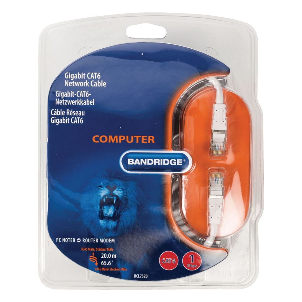 Bandridge Multimedia CAT6 Network Cable 20.0 m