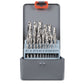Sealey Left-Hand Spiral Drill Bit Set 25pc AK8191