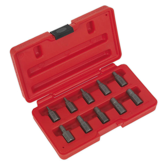 Sealey Multi Spline Screw Extractor Set 10pc AK8181