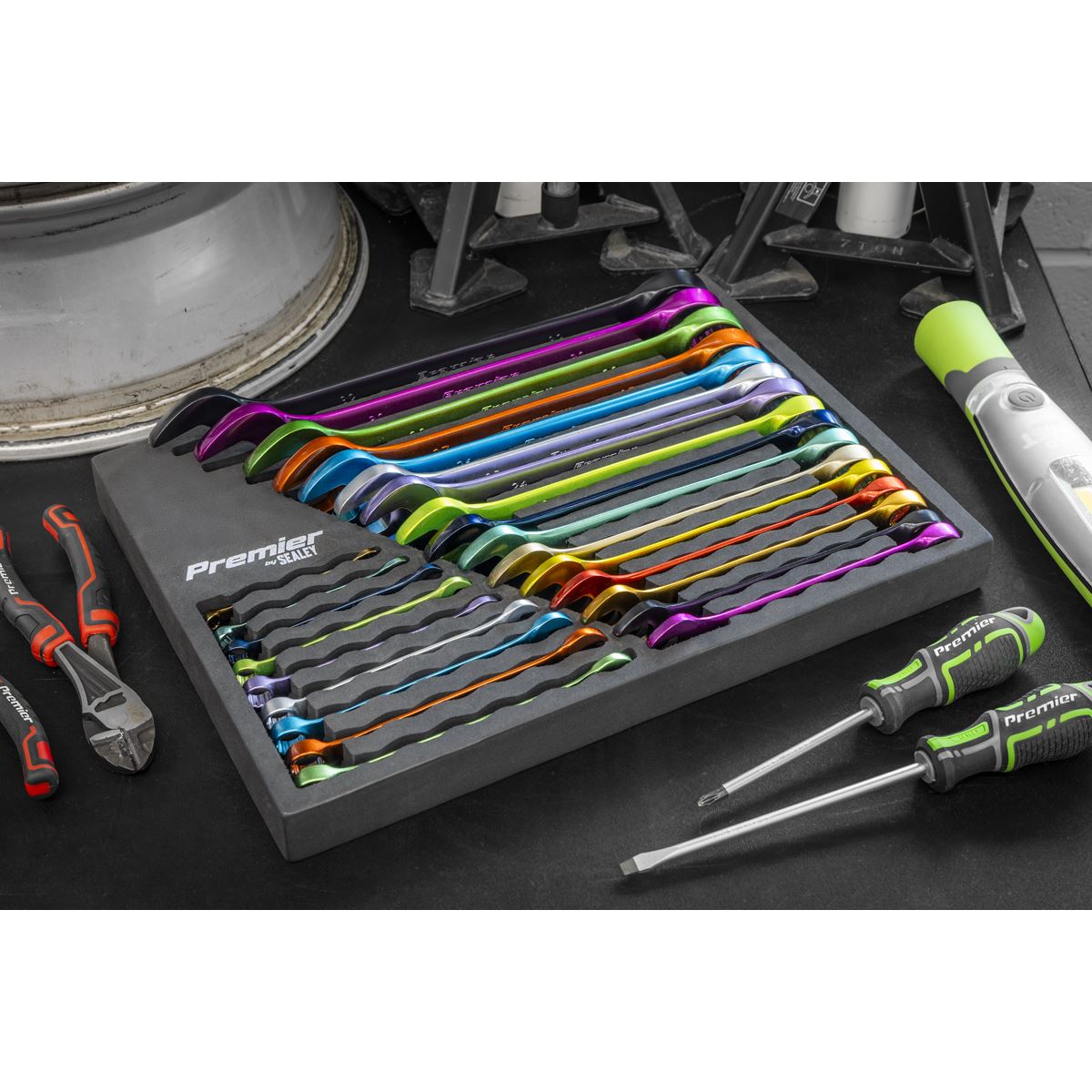 Sealey Premier Multi-Coloured Combination Spanner Set 25pc AK63268