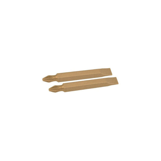 CK Tools Screwdriver Bit PH2xSlotted 7mm TIN Card Of 2 T4580TIN-2T