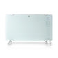Nedis Wi-Fi Smart Convection Heater Thermostat Glass Front Panel 2000W White - WIFIHTPL20FWT
