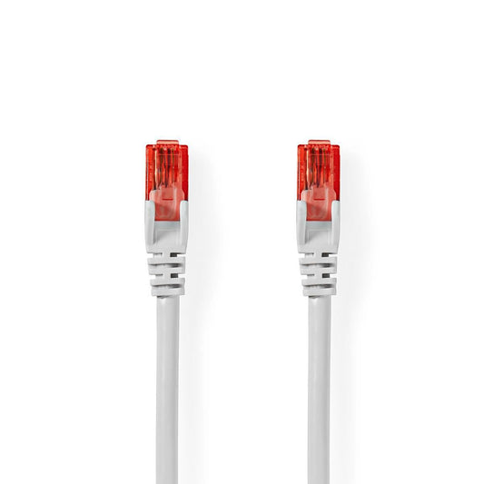 Nedis CAT6 Cable RJ45 Male to Male U/UTP 3m Round PVC White (CCGP85200WT30)