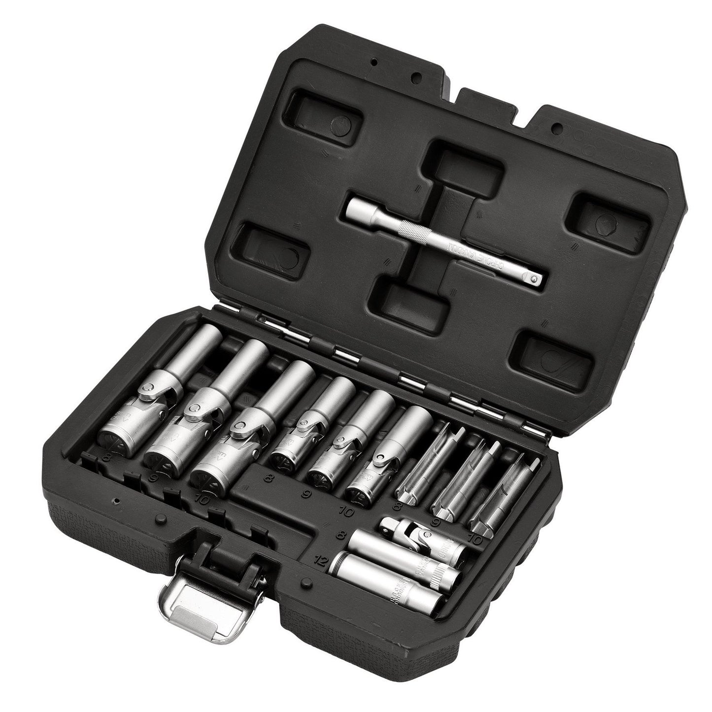 Draper Thin Wall PSG Glow Plug Socket Set, 3/8" and 1/4" Sq. Dr. (18 Piece)