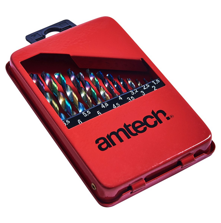 Amtech 13pc High Speed Steel Titanium Drill Bit Set LL - F1122