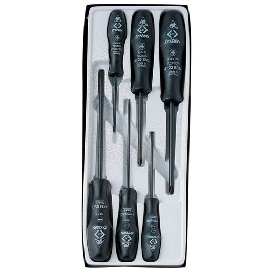 CK Tools Triton ESD Screwdriver PZD Set Of 6 T4741ESD