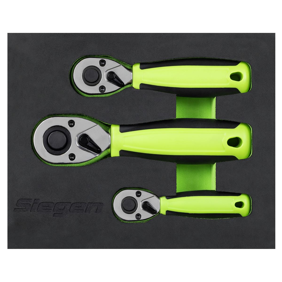 Sealey Siegen Stubby Ratchet Wrench Set 3pc S01330