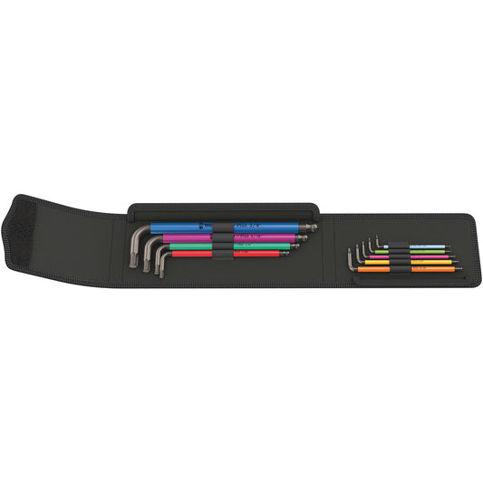 Wera 950Spkl/9Sz Hex Key Set 5/64-3/8 Long B/End Multicolour 9Pc 022639