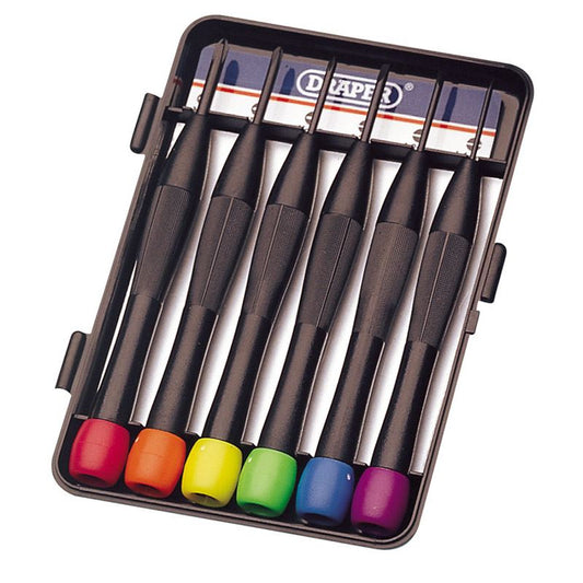 Draper Jewellers Precision Screwdriver Set 6 Piece 20644 PS1103