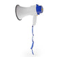 Nedis Megaphone 10W 250m Range Built-in Microphone White/Blue MEPH150WT