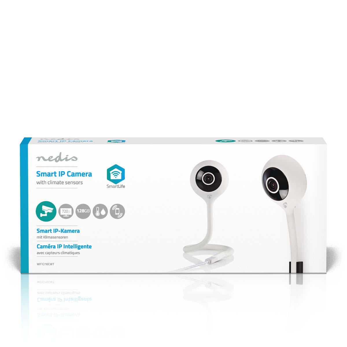 Nedis WiFi Smart IP Camera Climate sensor HD 720p WIFICI10CWT - WIFICI11CWT