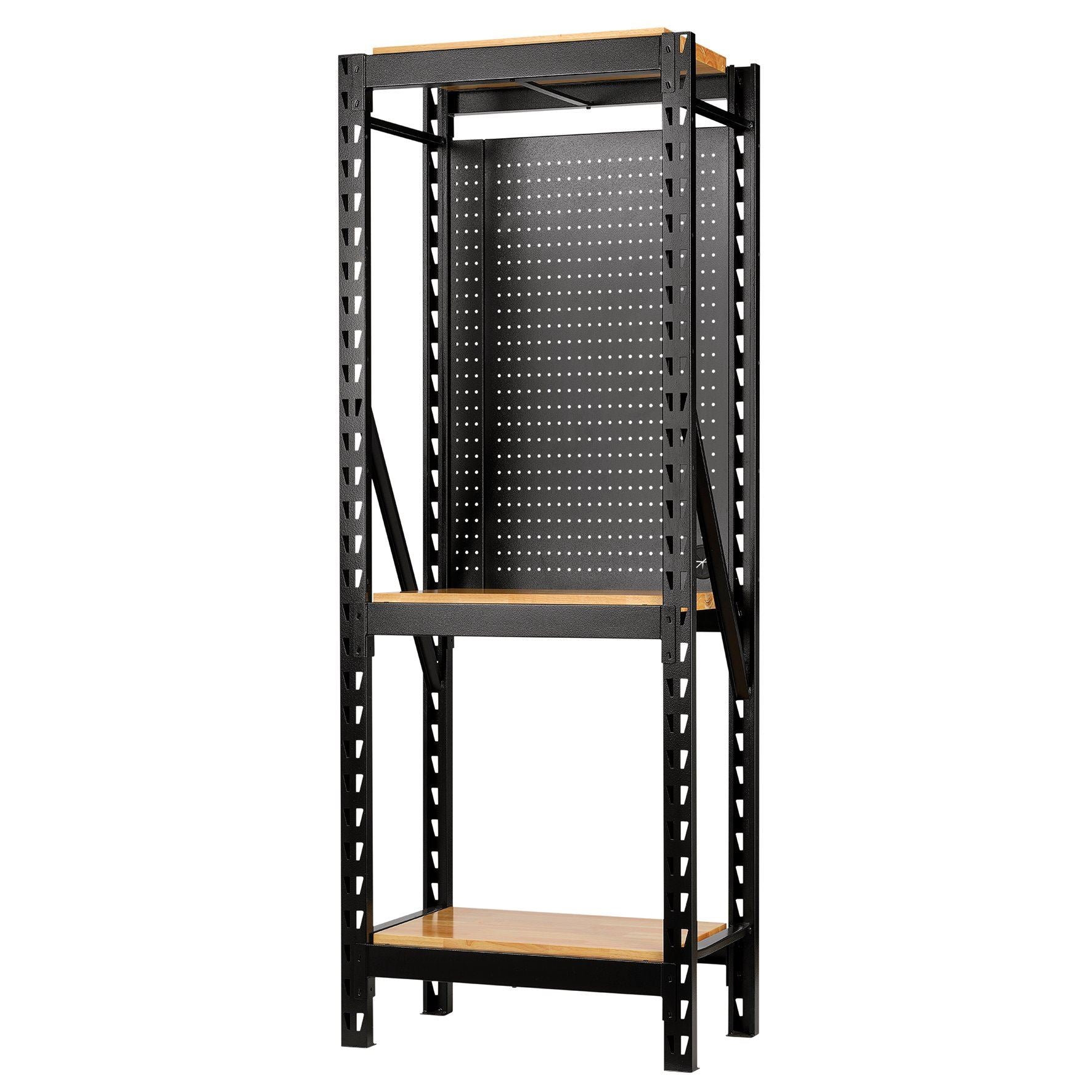 Draper BUNKER 17 Piece Modular 3 Tier Racking, Hardwood Shelving/Pegbo ...