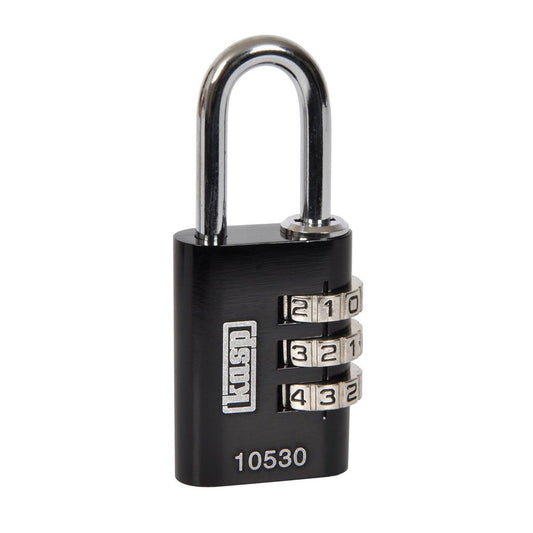 Kasp 105 Combi Padlock Black 30mm K10530BLAD