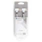 Konig Coax cable 100 dB coax male angled to female angled 2m white - CSBW40010WT20
