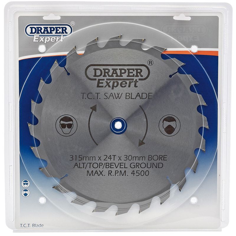 Draper Expert Circular TCT Saw Blade 315mm x 30mm x 24T 24 Tooth 09496
