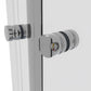 Baridi Quadrant Shower Entry Enclosure 800 x 800 x 1850mm with 6mm Tempered Glass - Chrome DH301