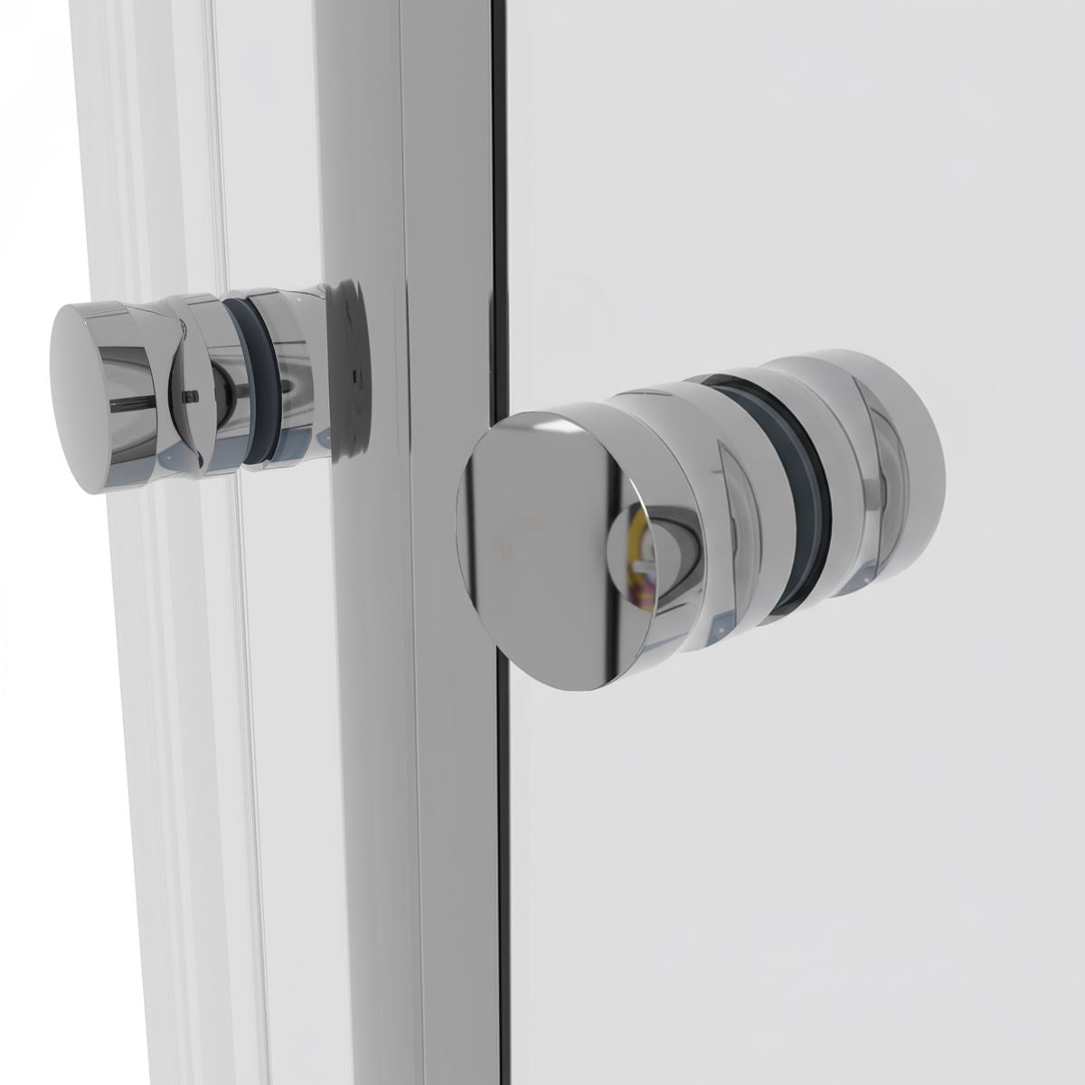 Baridi Quadrant Shower Entry Enclosure 800 x 800 x 1850mm with 6mm Tempered Glass - Chrome DH301
