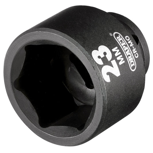Draper Hi-TORQ Impact Socket, 3/8" Sq. Dr., 23mm