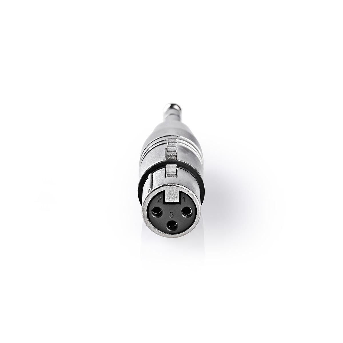 Nedis XLR Adapter 6.35mm Male to XLR 3-pin Female 10 pieces Metal CAGP15941ME