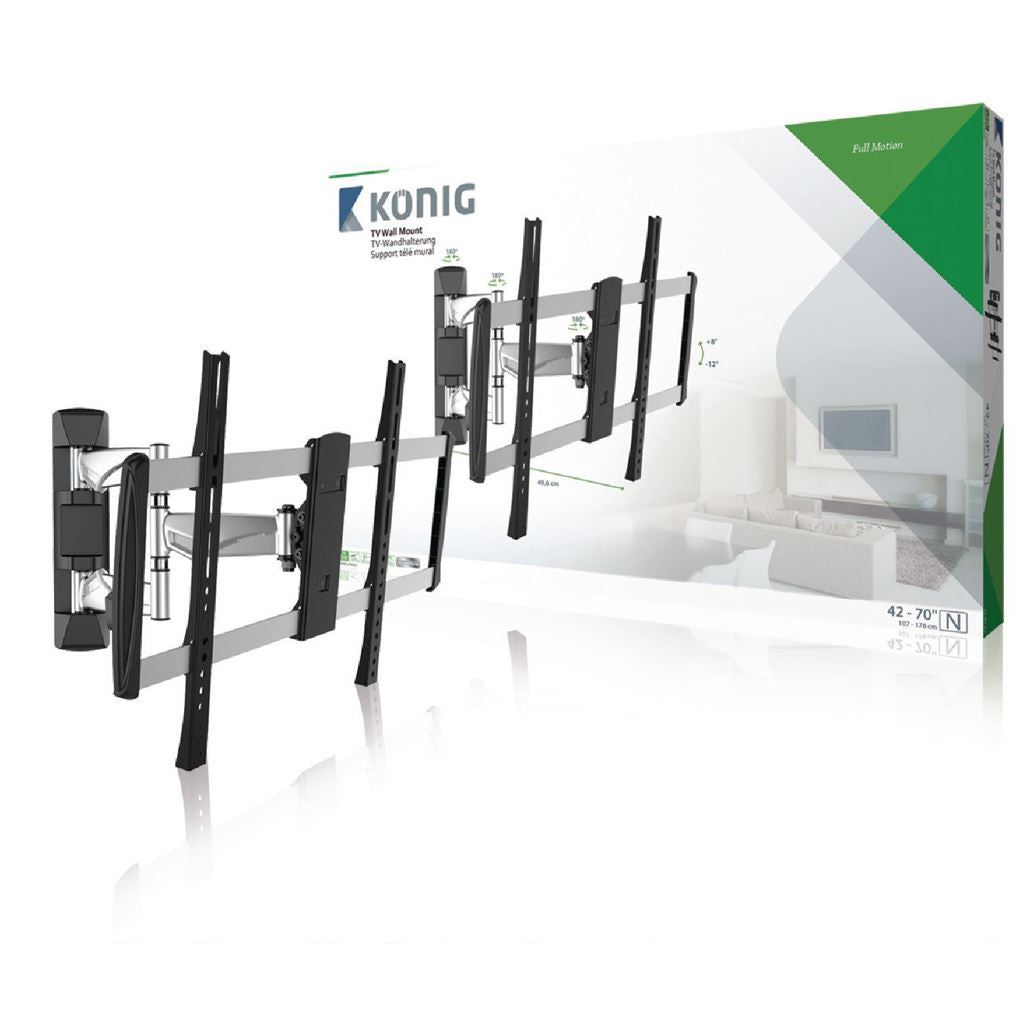 Konig TV wall mount/bracket full motion 42-70"/107-178 cm 35 kg/77 lbs