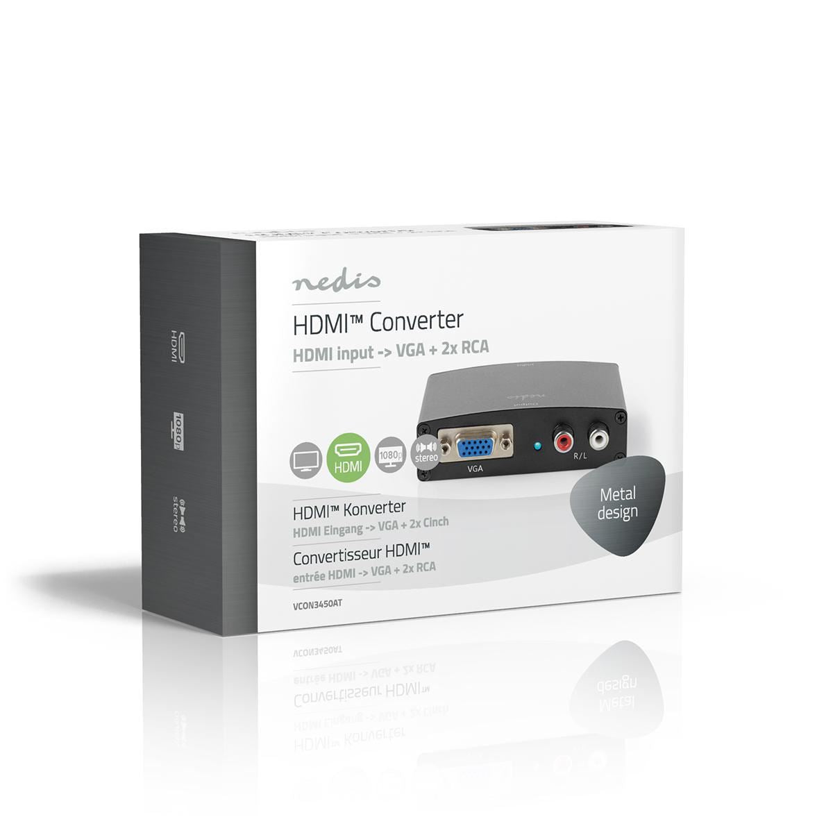 Nedis HDMI Converter HDMI to VGA - VCON3450AT