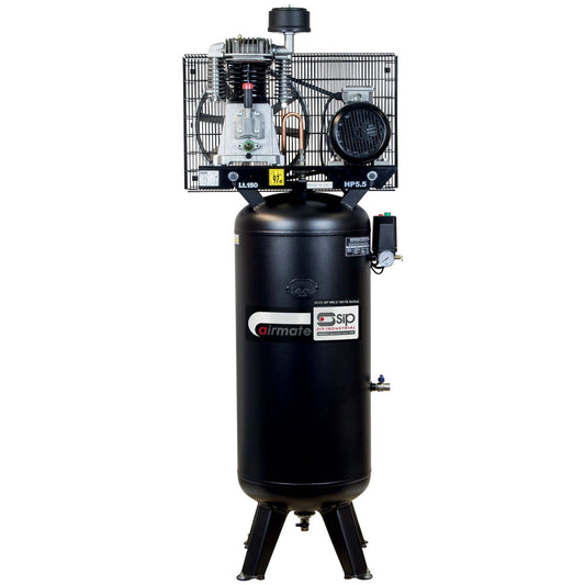 SIP Industrial VN5.5/150-TB 150ltr Vertical Belt Drive Compressor