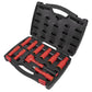 Sealey Insulated Socket Set 10pc 1/2"Sq Drive 6pt WallDrive VDE Ap AK7943