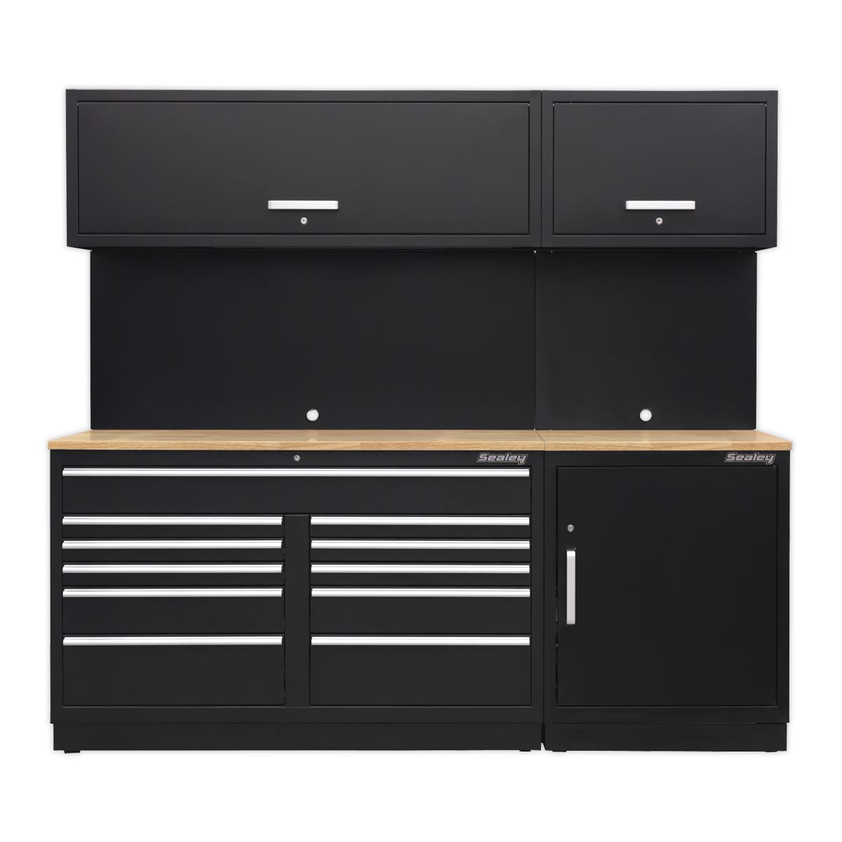 Sealey Premier 2.3m Storage System - Oak Worktop APMSCOMBO4W