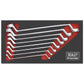 Sealey Offset Double End Ring Spanner Set 8pc Metric AK63257