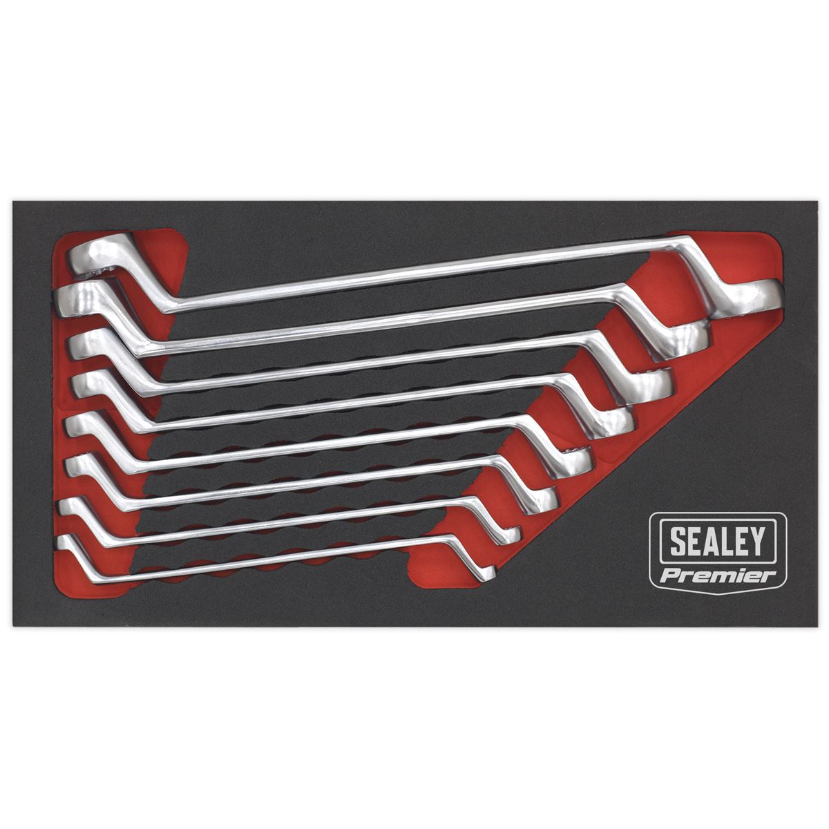 Sealey Offset Double End Ring Spanner Set 8pc Metric AK63257