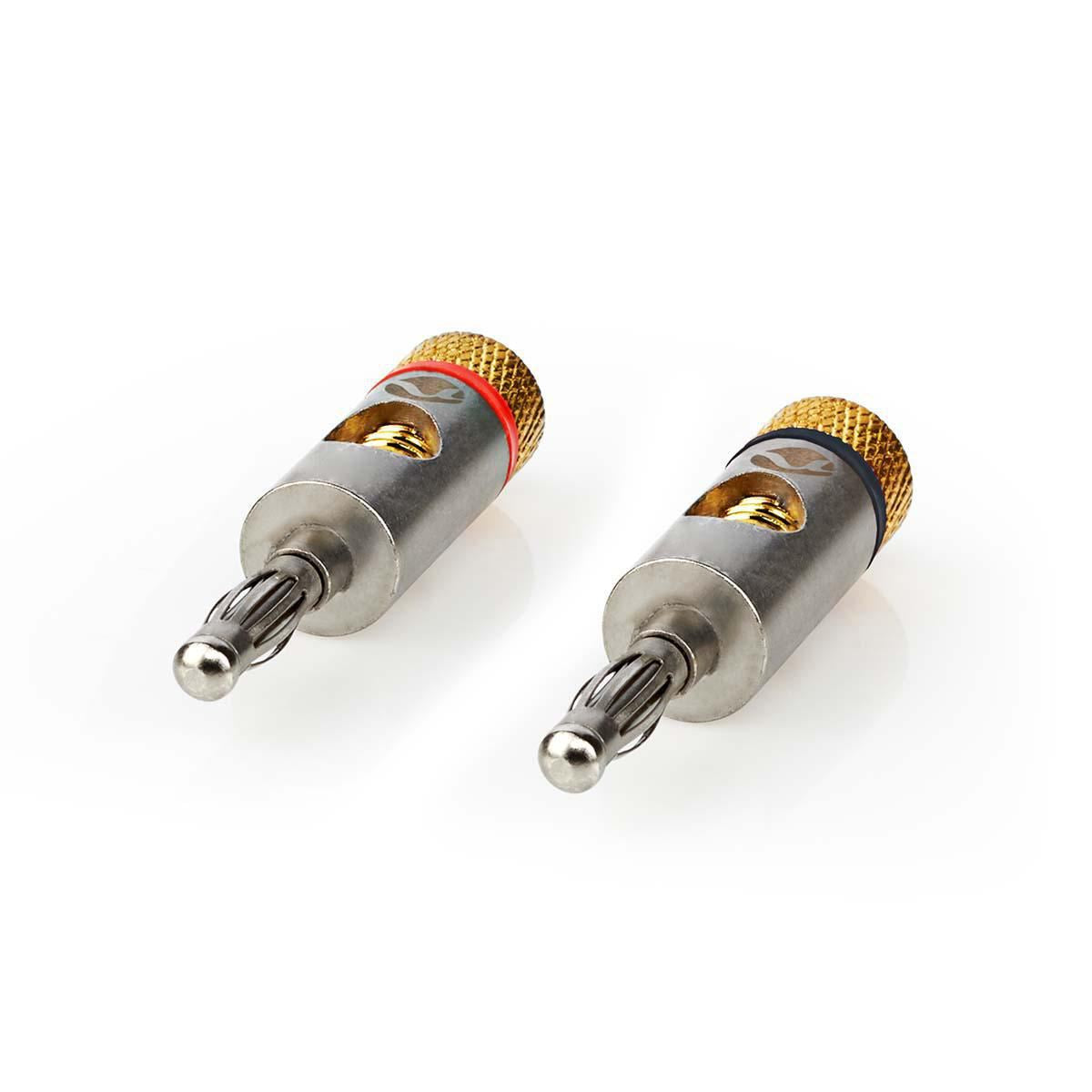 Banana Connector Banana MaleGold- Plated2 piecesAluminiumMetal - CATB26900GD
