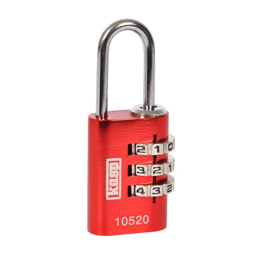 Kasp 105 Combi Padlock Red 20mm K10520REDD