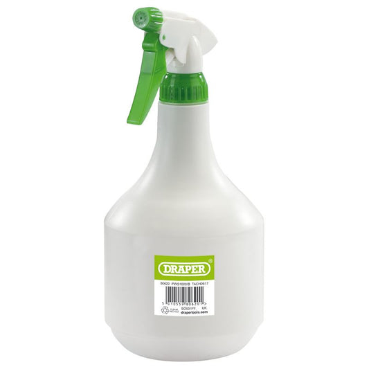 Draper Plastic Spray Bottle (1000ml) PWS1000/B - 80620