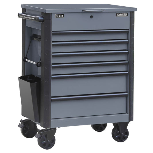 Sealey Superline Pro Tool Trolley 6 Drawer - Grey AP266G