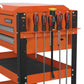 Sealey HD Mobile Tool & Parts Trolley 2 Drawer & Locking Top Orange AP760MO