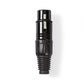 Nedis XLR Connector XLR 3-pin Female Black COTP15902BK