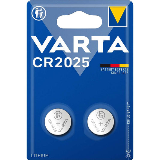Varta Lithium Button Cell Battery CR2025 3 V DC 2-Blister Silver