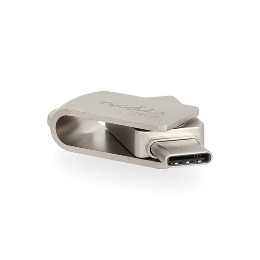 Nedis Flash Drive 128 GB USB-A/USB-C Read speed 110 MB/s Write speed 30 MB/s