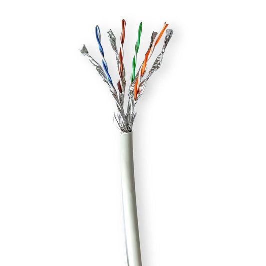 Nedis Network Cable Roll CAT7 Solid S/FTP Bare Copper 305m Indoor Round LSZH Box