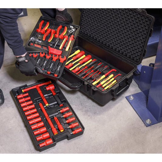 Sealey 1000V Insulated Tool Kit 3/8"Sq Drive 50pc AK7938