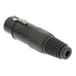 Sweex Connector XLR 3-Pin Female Nickel-Plated Black SWOP15902B - COTP15902BK