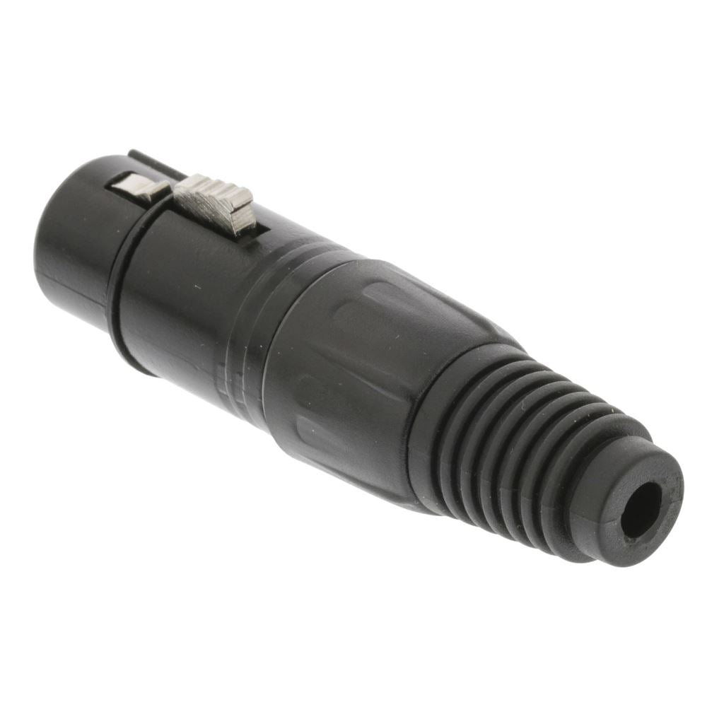 Sweex Connector XLR 3-Pin Female Nickel-Plated Black SWOP15902B - COTP15902BK