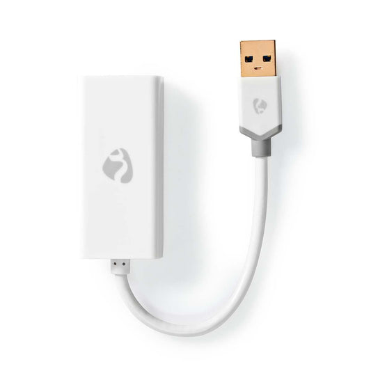 USB Network Adapter USB3.2 Gen 1 1Gbps USB-A Male RJ45 Female Gold Bare Copper