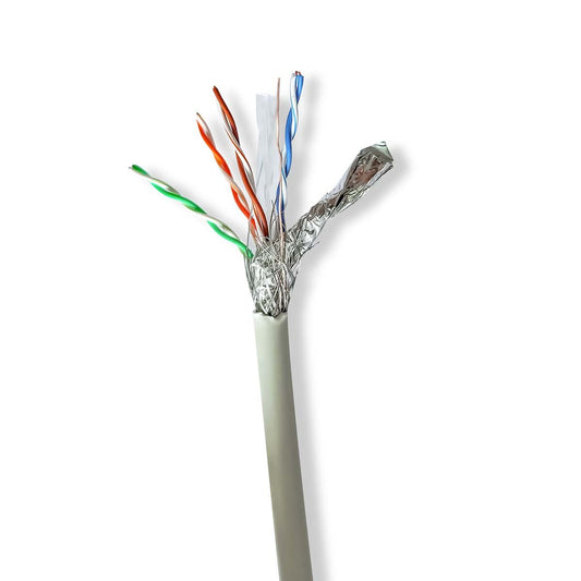 Nedis Network Cable Roll CAT6 Stranded S/FTP Bare Copper 100m Indoor Round LSZH